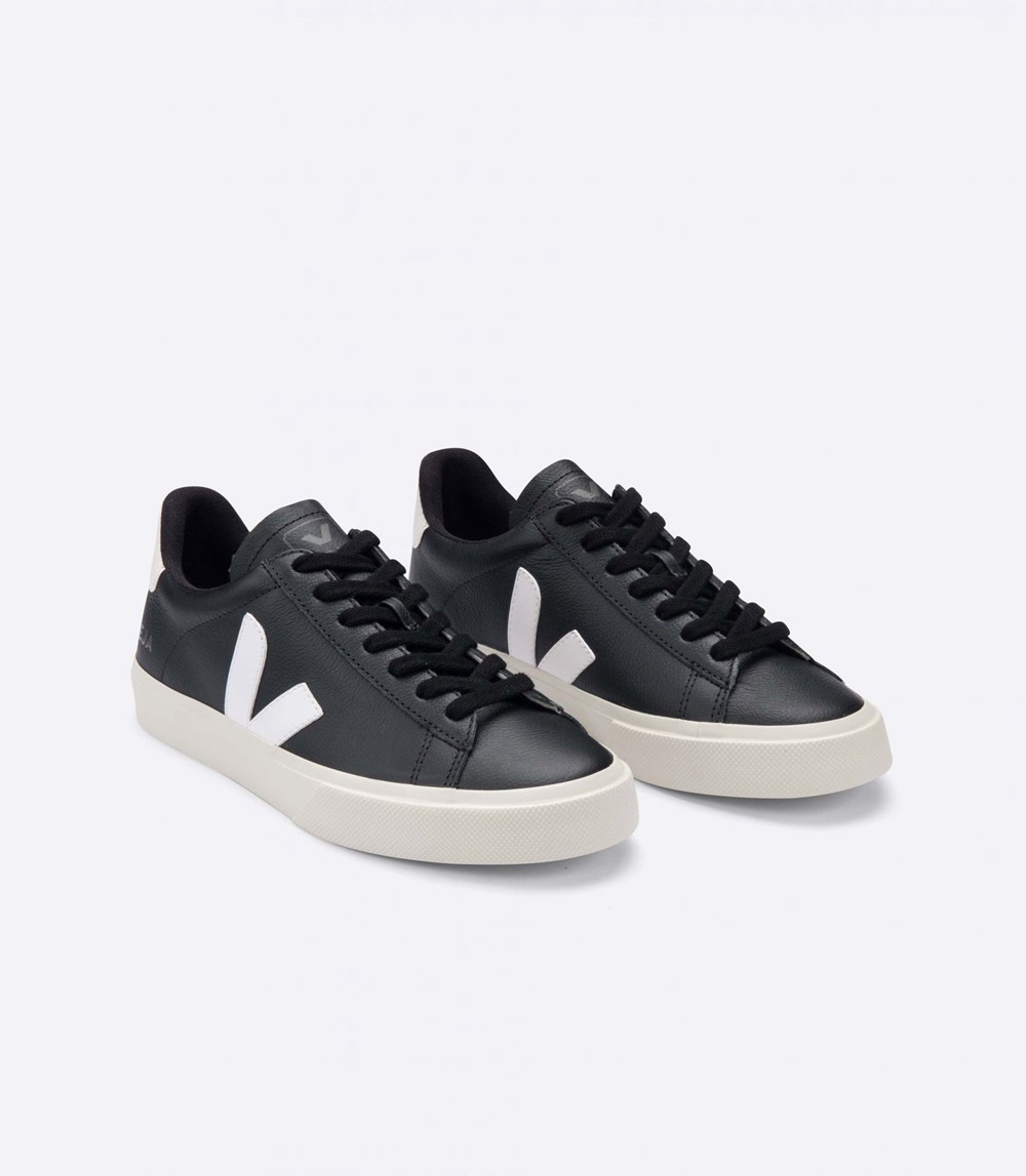 Veja Sneakers Mens - Campo Chromefree - Black/White - 1753SXIQU